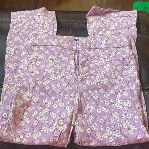Zara Mini Pants - Purple Flowers